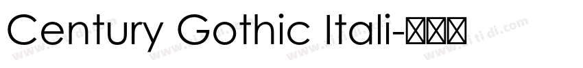 Century Gothic Itali字体转换